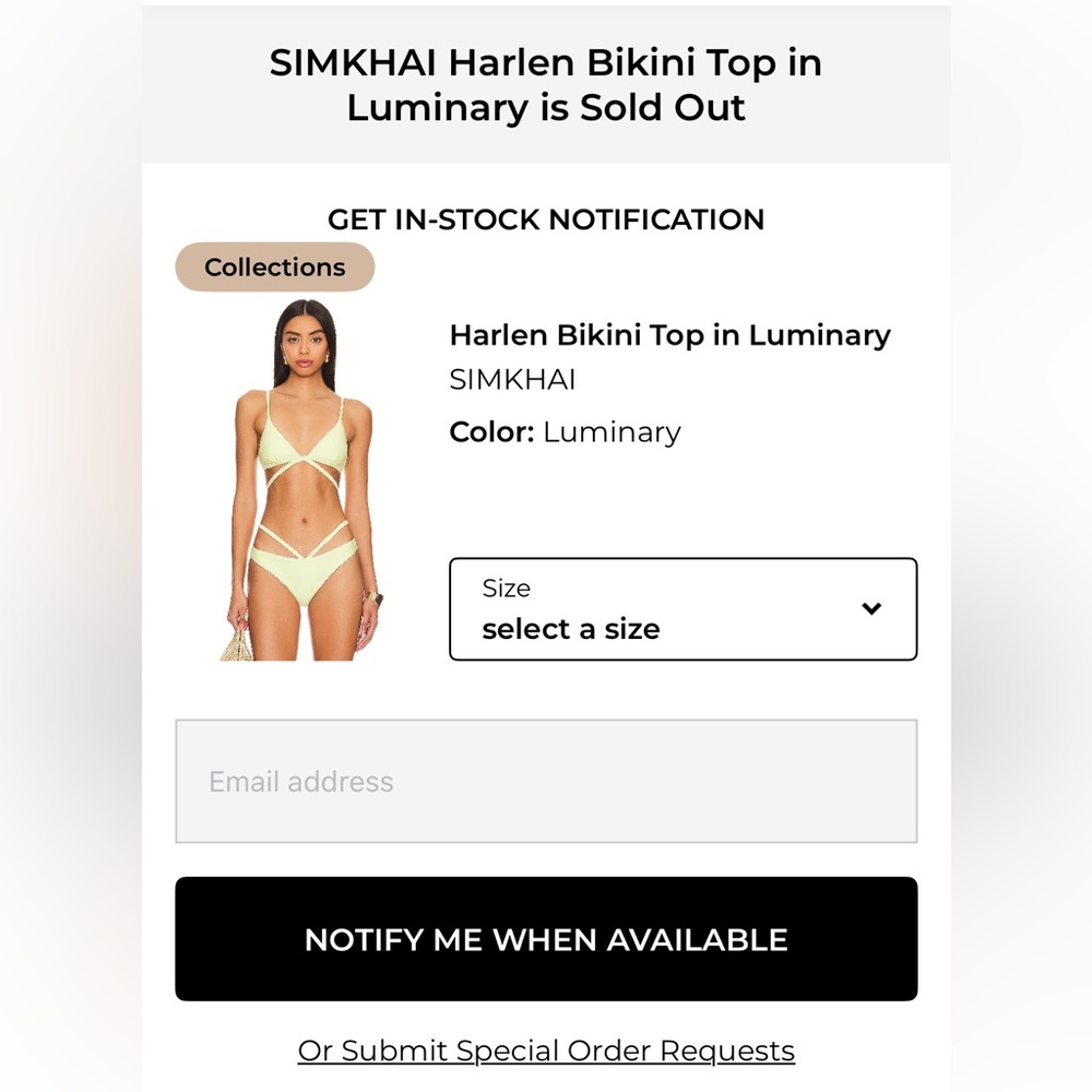 SIMKHAI | Bikini Top & Bottom | Luminary/Yellow